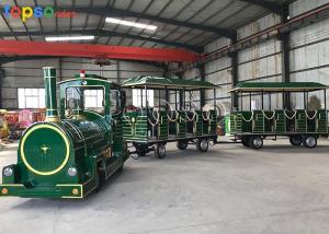 Wholesale Outdoor Park Mini Express Trackless Train Fiberglass Steel Material 7 Km / Hour from china suppliers