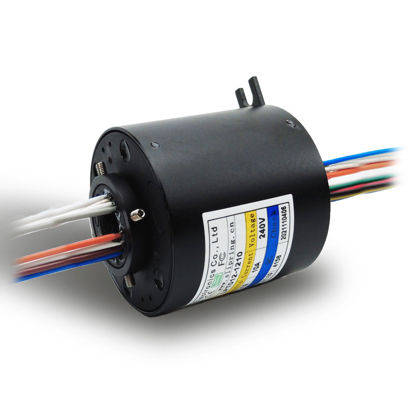 Wholesale 12 Circuit 10A Through Hole Slip Ring Working Humidity 60% RH Bore Slip Ring from china suppliers