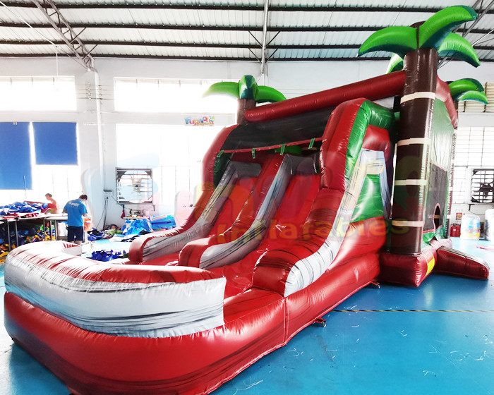 Wholesale ROHS Palm Tree Inflatable Bouncer Slide Jumping Bouncy Castle from china suppliers