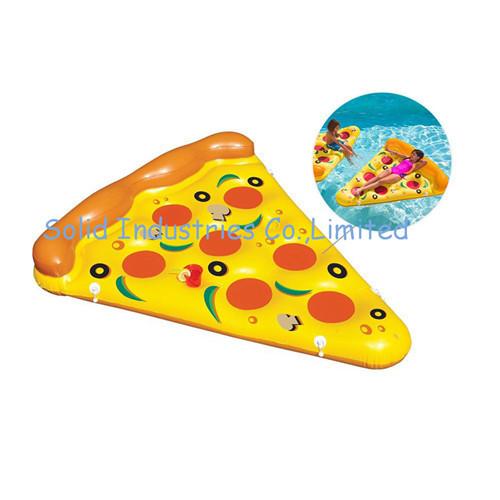 Quality Summer Water Float Pizza 1.8X1.5M Inflatable Ride-On Float Inflatable Swim Ring for sale