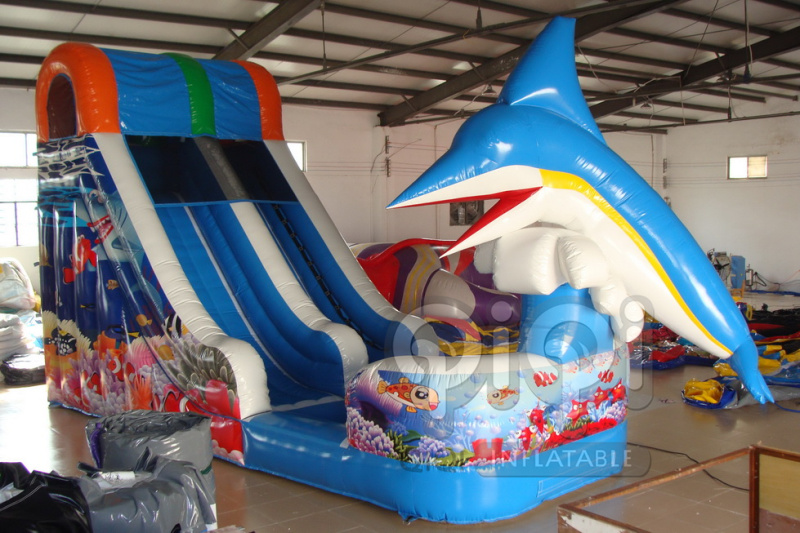 Buy cheap Dolphin jumping inflatable water slide from wholesalers