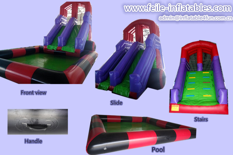 Buy cheap 2015 Hot Sale newest high quality large tropical combo water slide from wholesalers