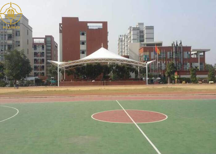 Wholesale Single Cantilever 1050g PVDF Tensile Fabric Architecture Canopy For School from china suppliers