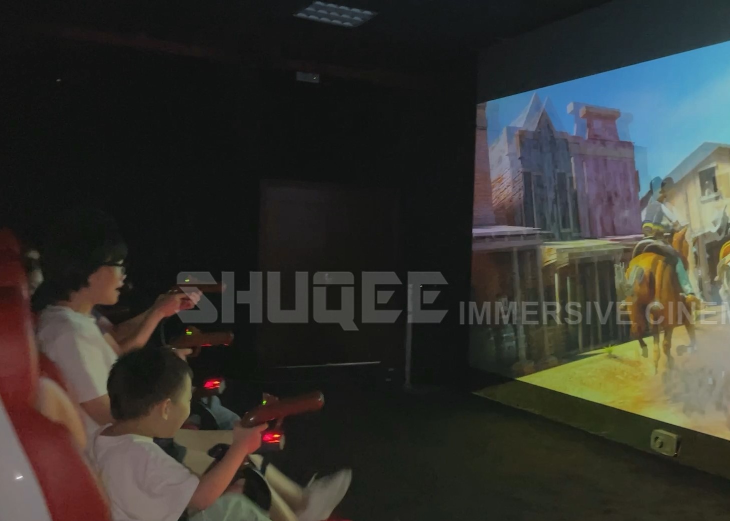 Wholesale Interactive 7D Shooting Game Gun Cinema Fascinating Plot On The Screen from china suppliers
