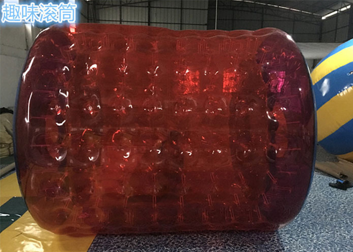 0.7mm TPU Red Inflatable Body Balls / Human Sized Large Inflatable Beach Balls