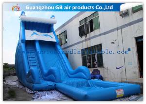 Wholesale Blue Dolphin Inflatable Rental Water Slides Bounce House For Big Kids / Teenagers from china suppliers