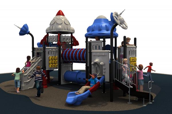 Quality Outdoor Playground Plastic Playground Material play equipment used for preschool for sale