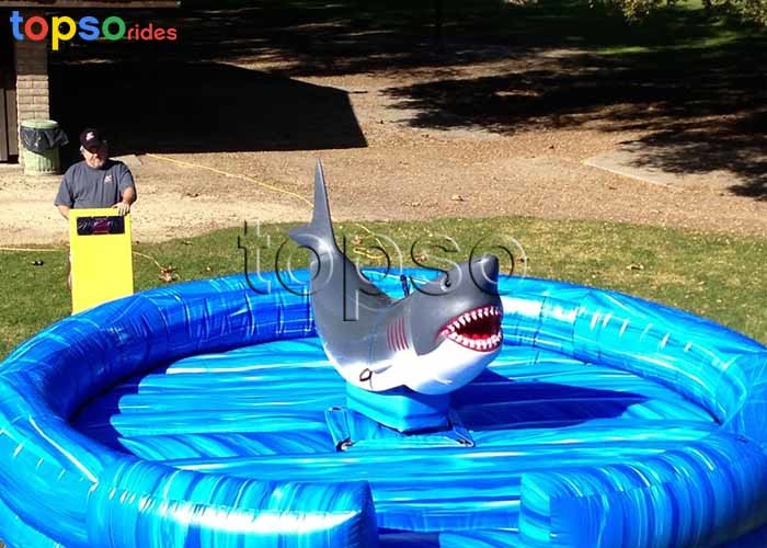 Wholesale 220V 2.2KW Portable Amusement Rides Durable Soft Inflatable Shark Ride from china suppliers