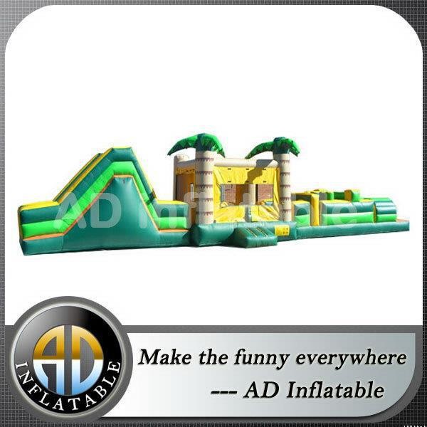 Wholesale Coconut tree gaint jungle inflatable obstacle course from china suppliers