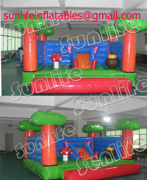 Wholesale inflatable funny small tree bouncer BO162 from china suppliers