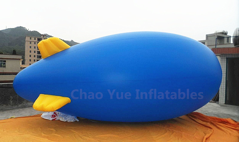 Wholesale 4M Blue Inflatable Helium Blimp for advertising from china suppliers