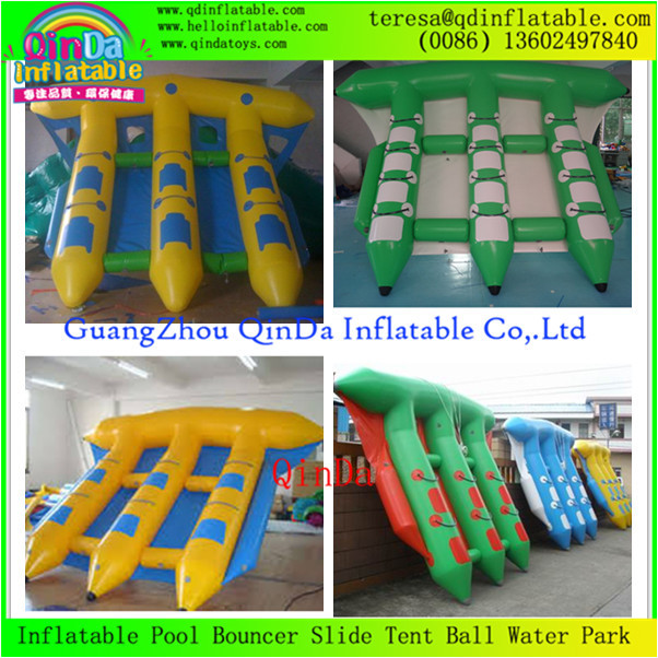 Wholesale Hot Selling Water Sport Water Games Double Tubes Inflatable Fly Fish Boat / Water Flyfish from china suppliers