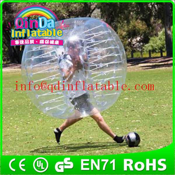 Wholesale QinDa Inflatable TPU/PVC bubble football, soccer bubble,bubble ball for football from china suppliers