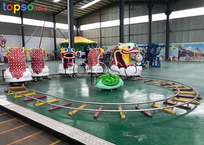 Wholesale 380V 4 Kw Little Kid Roller Coaster  Ride  10 Seat High - Coloring Resin Fiberglass from china suppliers