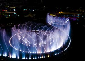 Wholesale Large Outdoor Musical Fountain Modern Art , 3d  Water Fountain With Lights from china suppliers
