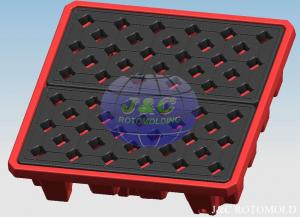 Wholesale Professional Plastic Rotational Moulding For LLDPE Drum Pallets / Containment Pallets from china suppliers