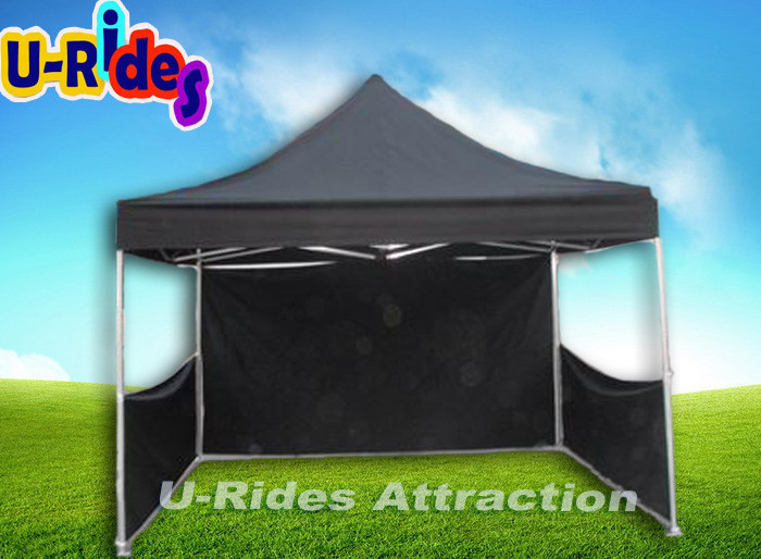 Black Oxford Inflatable Event Tent Folding Tent Camper With Stainless Steel Stands