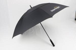 Wholesale Black Pongee Vented Golf Umbrella , Wind Resistant Golf Umbrella EVA Handle from china suppliers