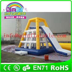 Wholesale QinDa Inflaable Best Sale inflatable floating water slide adults inflatable water slide from china suppliers