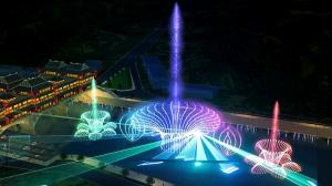 Wholesale Self Designed Outdoor Laser Light Show With Music Dancing Water Fountain from china suppliers