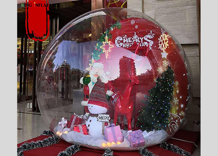 Wholesale Inflatable Snow Globe Outdoor Inflatable Christmas Decorations With 250w Air Blower from china suppliers
