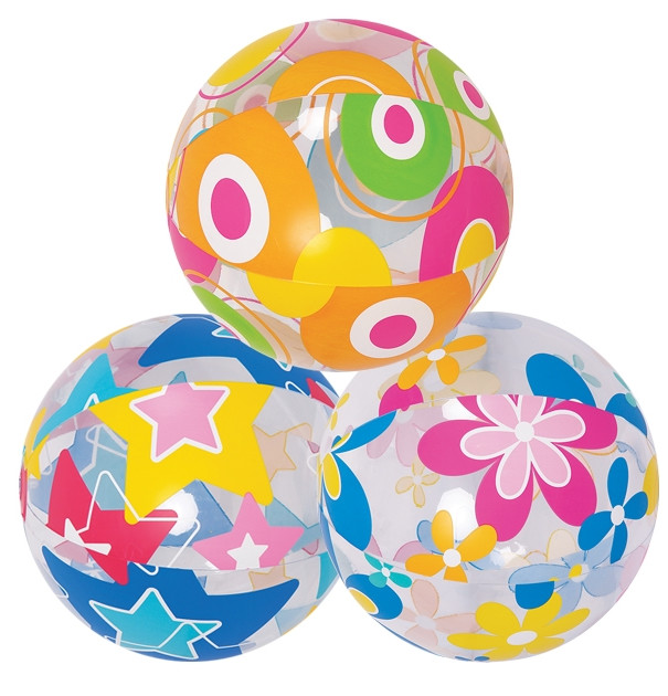 Wholesale HIGH QUALITY 3pcs Lovely Cute Sea Creature Clear Beach Ball Lively Print Beach Ball KIDS PVC TOY BALL from china suppliers