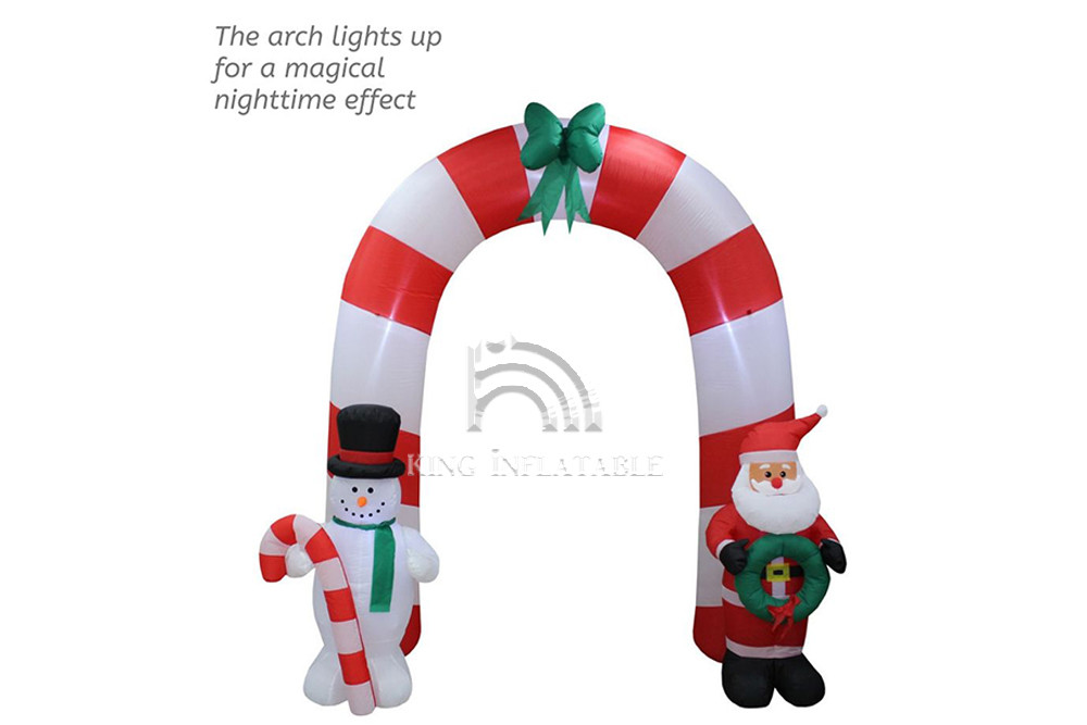 Wholesale Inflatable Arches Santa Claus Snowman Outdoor Inflatable Advertising Christmas Decorations from china suppliers