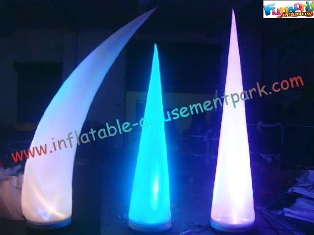 Wholesale LED RGB Color Inflatable Lighting Decoration Cone Tusk Pillar 53CM x 52CM x 19CM from china suppliers
