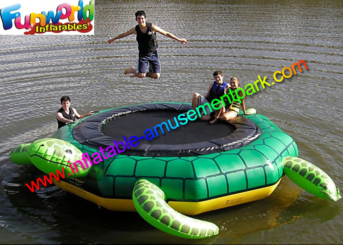 Quality Turtle Jump 15-Foot Water Trampoline, Inflatable Floating Water Toys / Jumping Pad for sale