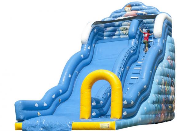 Quality Wave Seaworld Baby Inflatable Slide , Indoor Playground Blow Up Slip And Slide for sale