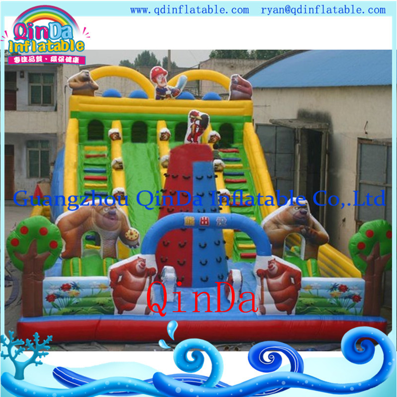 Quality Theme park kids indoor playground inflatable bouncy castle for sale