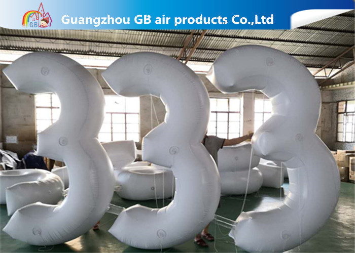 Wholesale White PVC Inflatable letters / inflatable numbers for party decoration or wedding from china suppliers