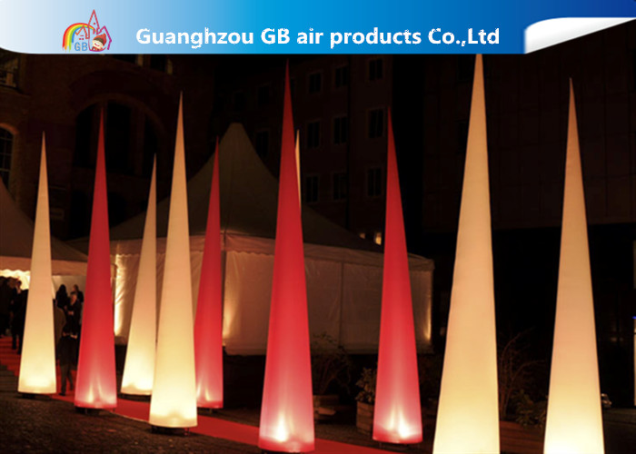Wholesale Activity Inflatable Lighting Decoration Blow Up Circular Cone For Amusement Park from china suppliers