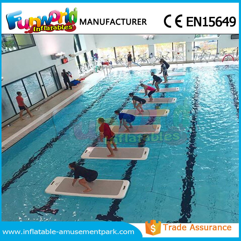 Wholesale DWF Material Customized Water Toys Inflatable Water Floats Yoga Exercise Mats from china suppliers