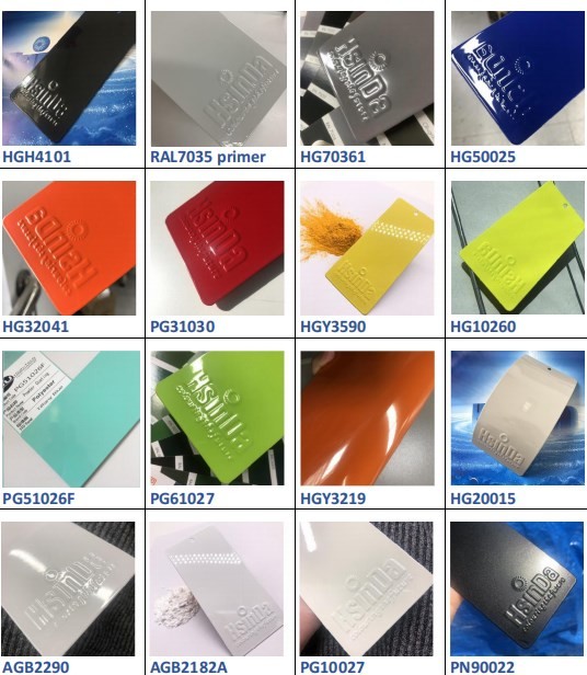 Indoor Outdoor Epoxy Polyester Powder Coating 180-200 Degree Curing