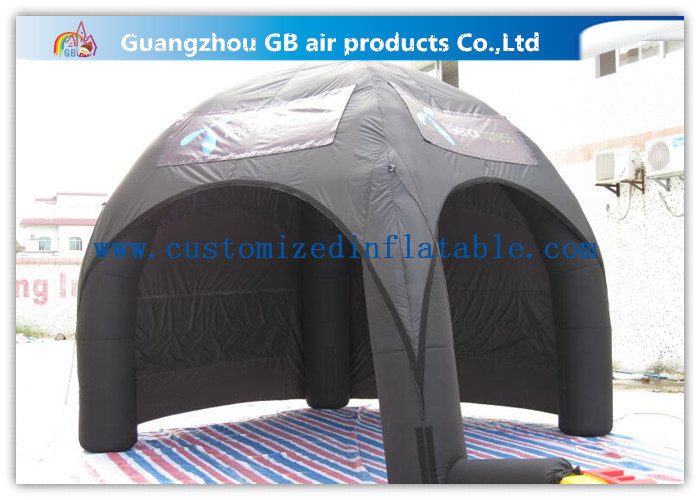 Wholesale Advertising Inflatable Air Tent , Black Blow Up Spider Dome Tent from china suppliers