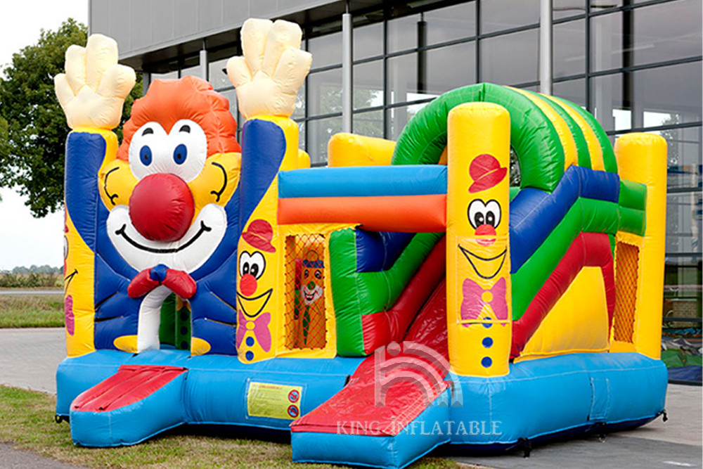 Wholesale Clown Bouncy Castle Rentals Bouncer Multiplay Child Party Inflatable House With Slide from china suppliers
