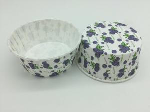 Grape Pattern PET Baking Cups Food Grade Paper Material 75-40mm Varous Size
