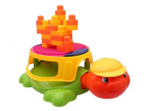 Wholesale Multifunctional blocks toys tortoise chair with music learning toys from china suppliers