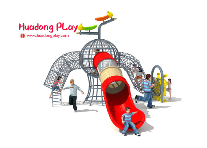 Wholesale Small Elephant Outdoor Climbing Play Equipment  For Children'S Play Area With Plastic Slide from china suppliers