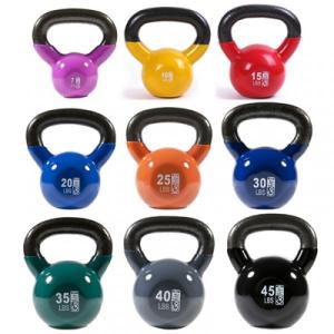 Wholesale Fitness Gym Kettlebell 10 KG Vinyl Dipped Kettlebells For Core Workouts from china suppliers