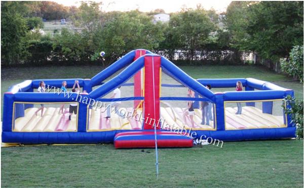 Quality inflatable volleyball court , inflatable beach volleyball court ,  volleyball sport court for sale