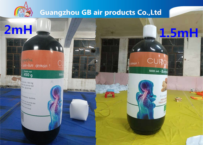 Wholesale Customized Inflatable Model Giant Advertising Inflatable Bottle Balloon For Sale from china suppliers