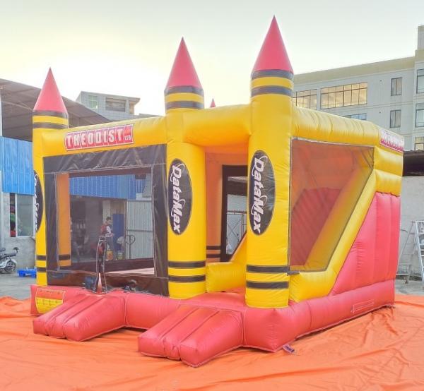 Quality Commercial Inflatable Jumping Castle Combo Bouncer House 5mLX5mWX4mH EN71 for sale