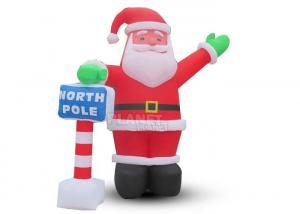 Wholesale Custom Outdoor Christmas Decoration LED Lights Inflatable Santa Claus For Home Backyard from china suppliers