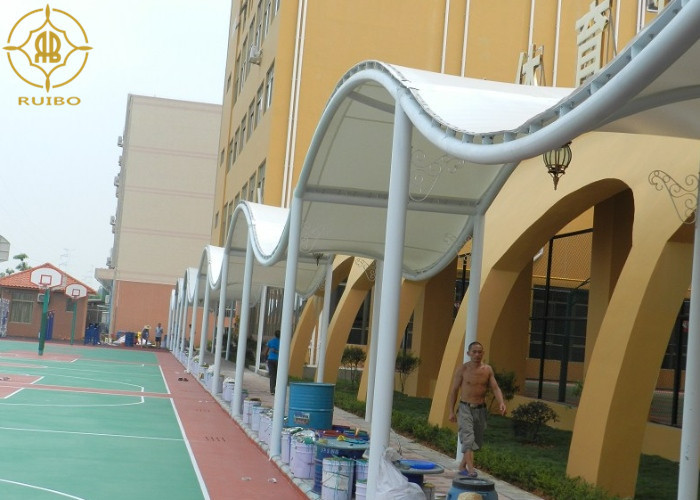 Wholesale Outdoor PVDF Fabric Shade Canopy For School Walkway Structures from china suppliers