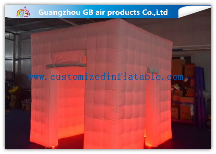 Wholesale Popular Oxford Material Square Inflatable Photo Booth Kiosk Tent With Led from china suppliers