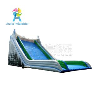 Wholesale Kids and adult White sailing ship mega inflatable snow slide with long protective mattress from china suppliers