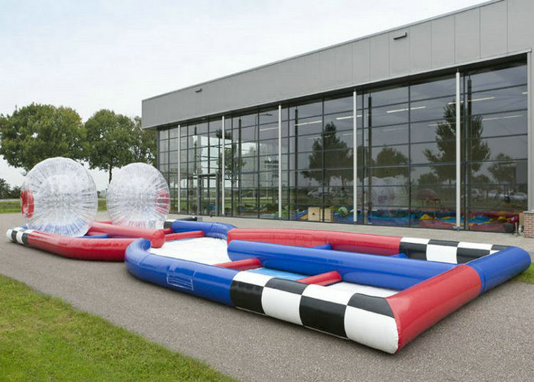 Quality Custom Inflatable Sports Games , 0.55mm PVC Tarpaulin Inflatable Zorb Ball Track for sale