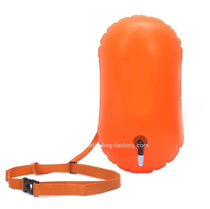 China Open Water Swimming Inflatable Safety Buoy Inflatable Flotation Buoy Dry Bag Buoys For Swimmers Triathletes Snorkelers for sale